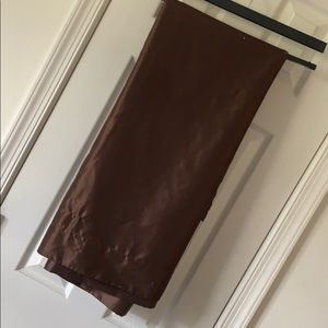 Brown shimmery “darkening” curtains, 2 panels